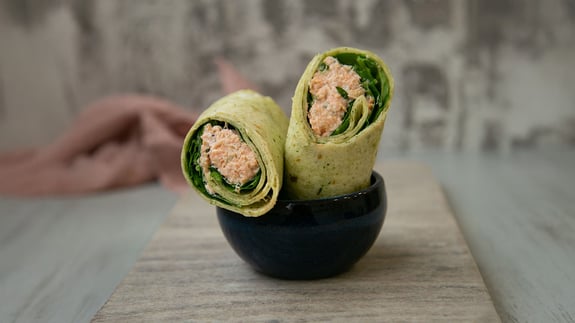 Wrap au saumon et citron 